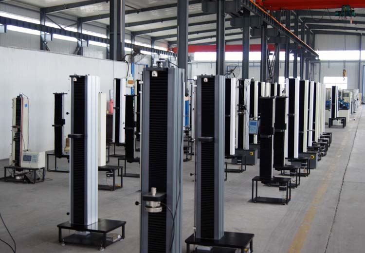 电子式拉力试验机生产车间