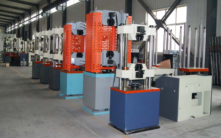 液压万能试验机生产车间