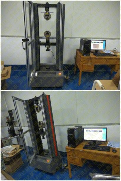 【湖北】孝感10吨电子万能试验机做变压器带防护罩